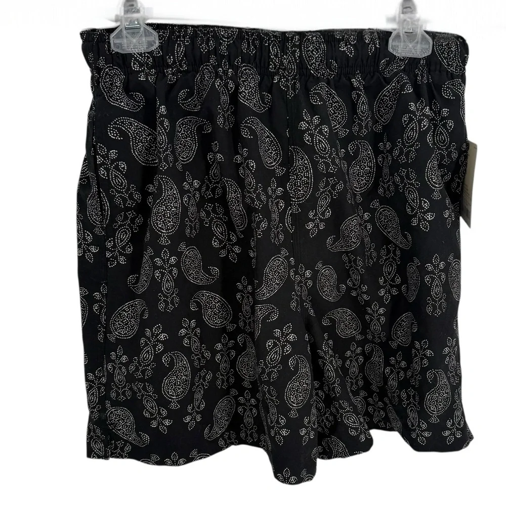 Daniel Cremieux Swim Trunks Men's Mesh Lined Size Medium Black paisley NWT